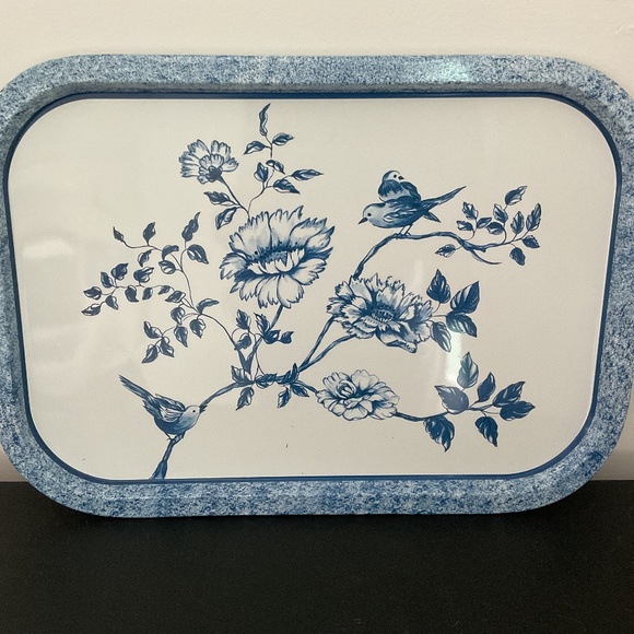 Vintage Blue and White Restoration Hardware Bird Tray - Picture 1 of 10